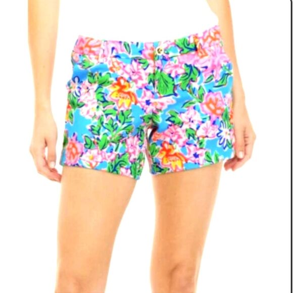 Lilly Pulitzer Bright Floral Shorts, 2 - Picture 1 of 7